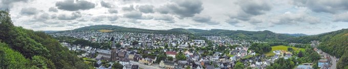 Blick über Herdorf an der Sieg